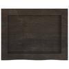 Vidaxl Półka, Ciemnobrązowa, 40X30X(2-6) Cm, Wykończone Drewno Dębowe