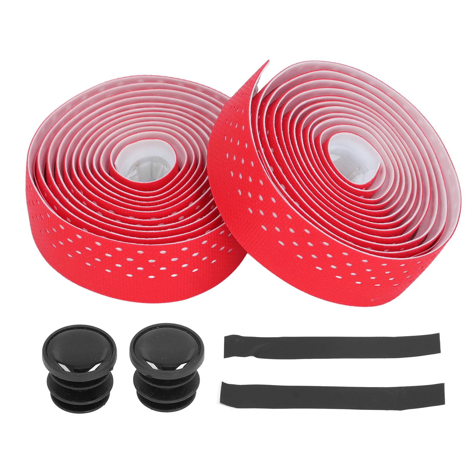 

2 шт. обмотки для руля шоссейного велосипеда, противоскользящая обмотка для руля велосипеда для комфортной езды Red