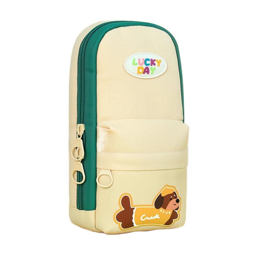 

Patchwork Lovely Pencil Case Cartoon Mini Schoolbag Pencil Cases Back-to-school бежевий