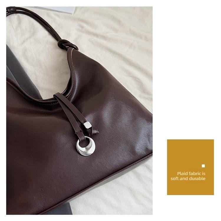 Women's Soft Leather Underarm Bag Handbag