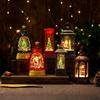 Hexagonal Snow Globe Lamp Santa Claus Xmas Tree Shape Light New LED Night Light  Window Sill