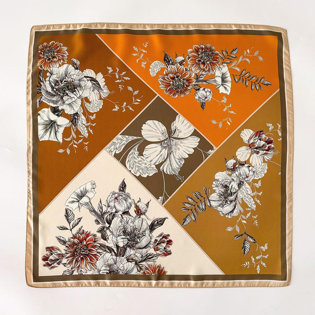 100% Natural Twill Silk Scarf for Women Neck Double side Shawl Wrap Square Neckerchief Hijab Bandana bufandas Écharpes Scarves