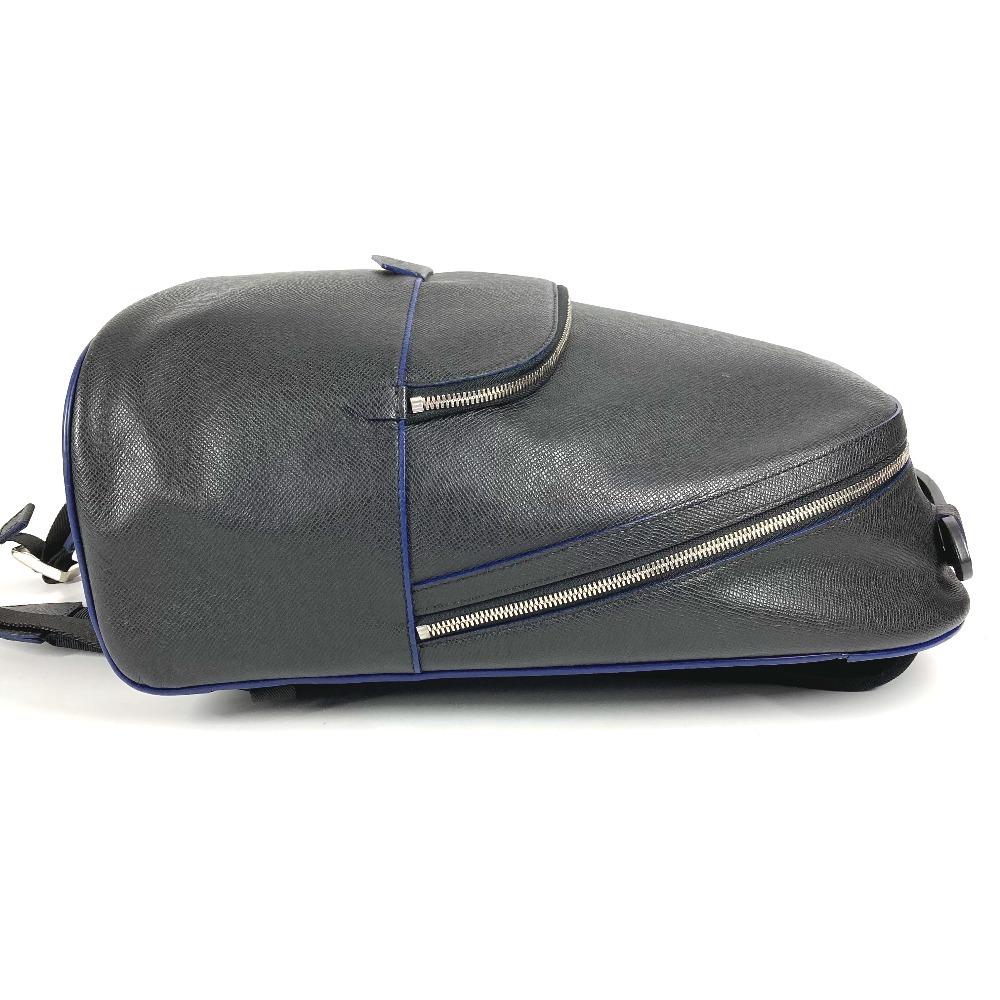 Louis Vuitton M32734 Taiga Anton Bum Bag Bicolor Backpack Black/blue
