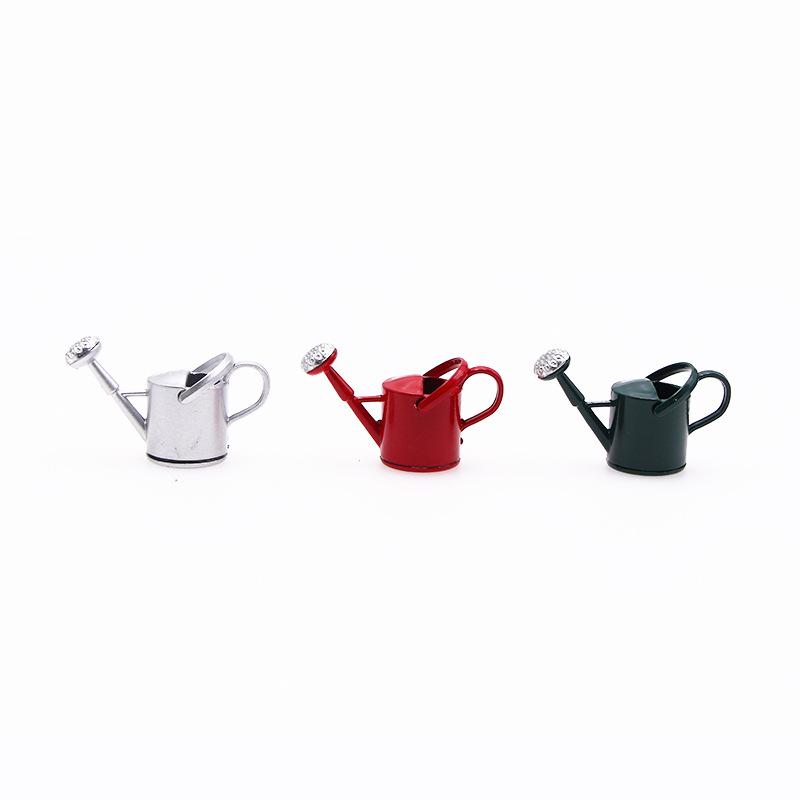 Dollhouse Mini Gardening Kettle Iron Watering Kettle Outdoor Yard Micro Decoration