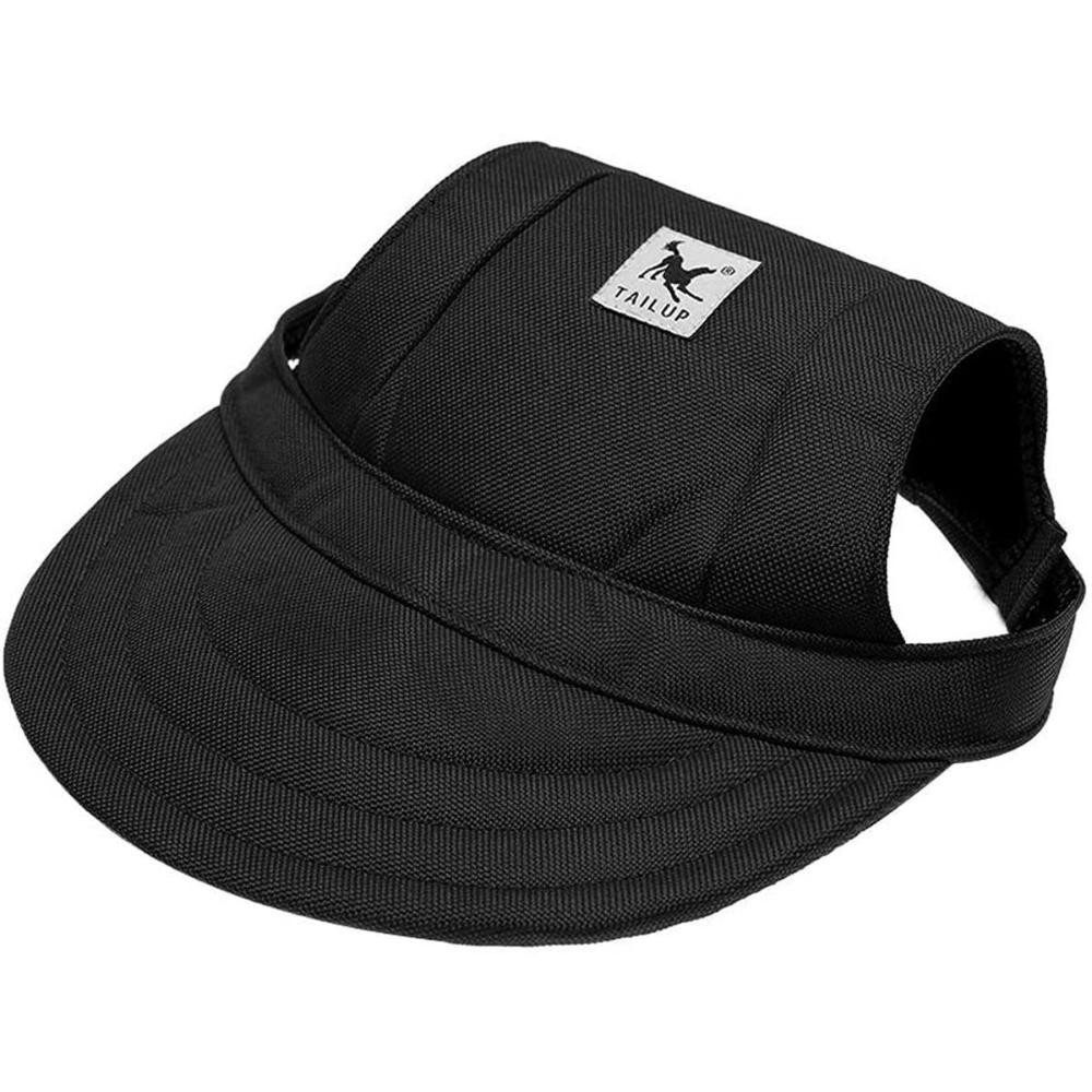 Puppy with Ear Holes Adjustable Chin Strap Baseball Cap Sun Protection Dog Visor Hats Sunbonnet