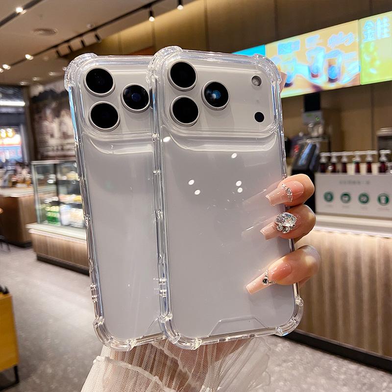 For Apple Shockproof Clear Soft Case for IPhone 17 Air 16 15 14 Plus 13 12 11 Pro X Xs Max Xr Acrylic Transparent Acssories
