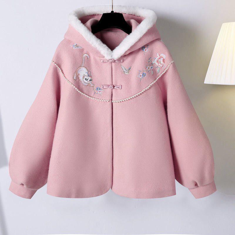 

Зимний наряд для девочек в китайском стиле: Модный флисовый свитшот и клетчатая юбка, комплект из двух предметов для детей старшего возраста 120