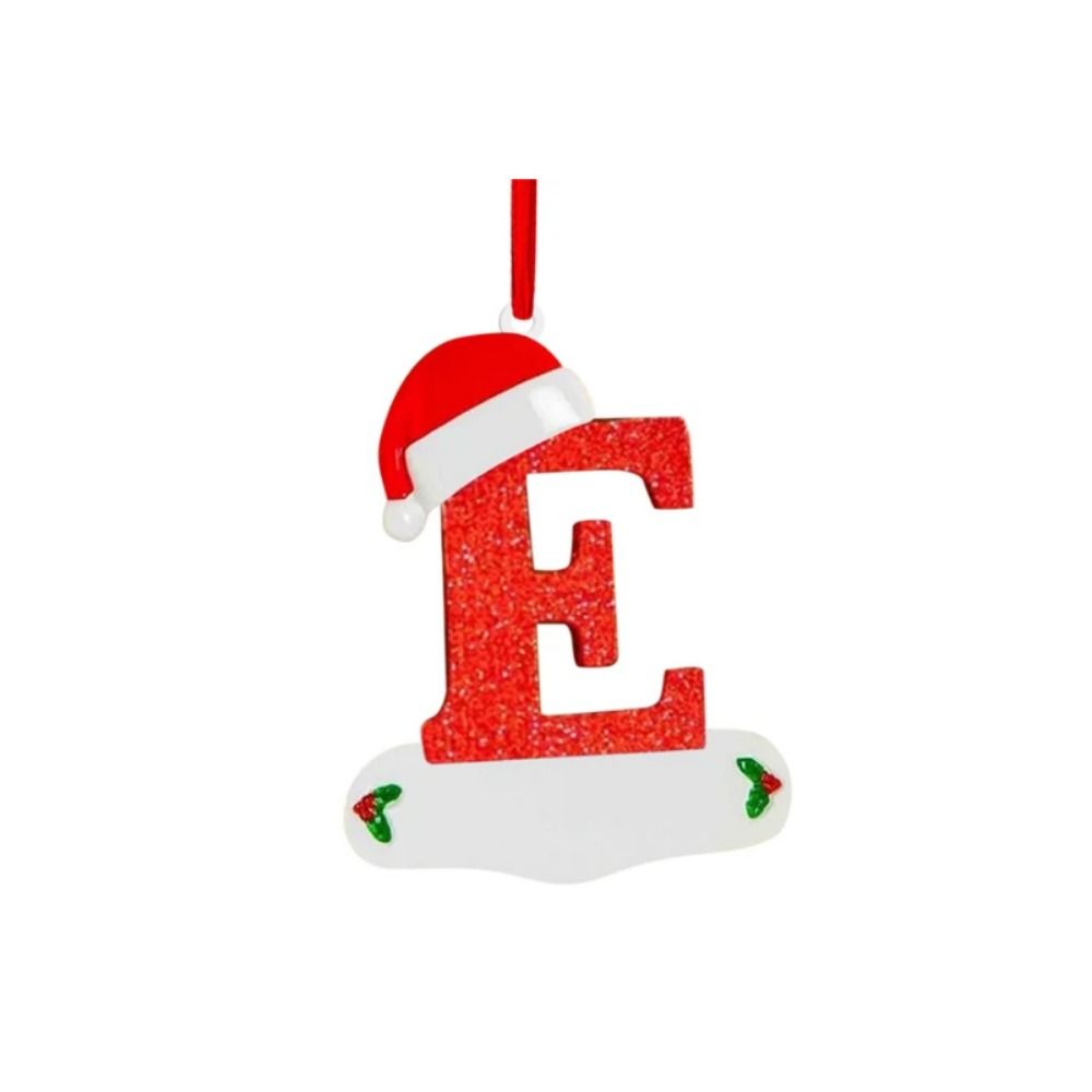 26 Letters Christmas Wishing Tree Pendant A-Z Xmas Tree Blessing Letter Pendant  DIY Decoration