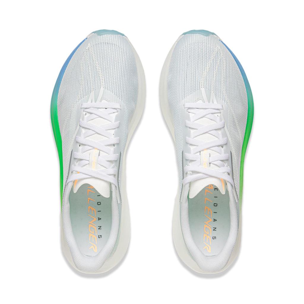 Li Ning Feidian 5 Challenger Low Top Li Ning Ultra Technology Casual Marathon Running Shoes Women's White Blue Green ARMV002-8