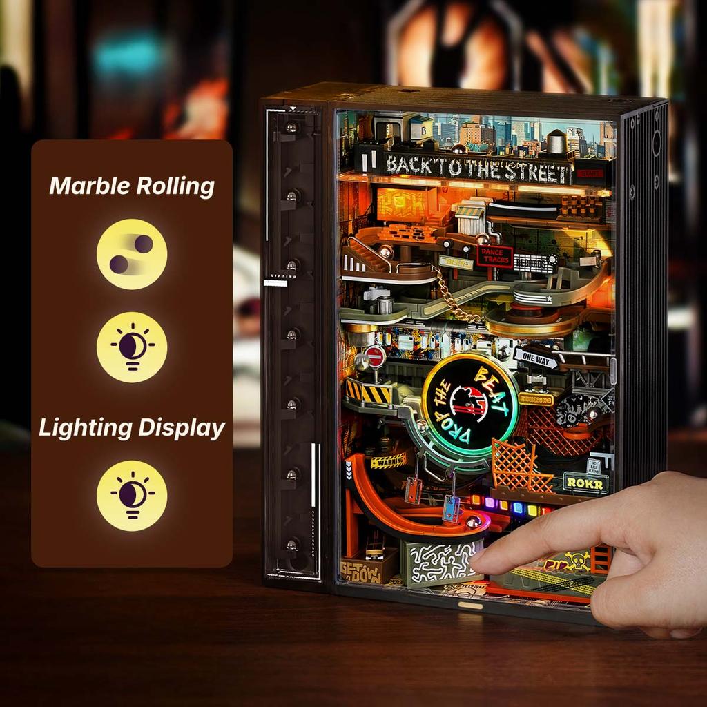 ROBOTIME ROKR Hip-Hop Street Marble Run Mechanical 3D Puzzle MR03S