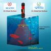 Sonar Ice Fishing Fish Finder with LED Underwater Light Wireless Waterproof Handheld Fish Finder with 0.8-90m Detection Depth