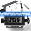 5/6 Digit Resettable Hand Pull Strokes Clickers Counter Manual Counter Industrial Punch Counting Device 0-99999/0-999999