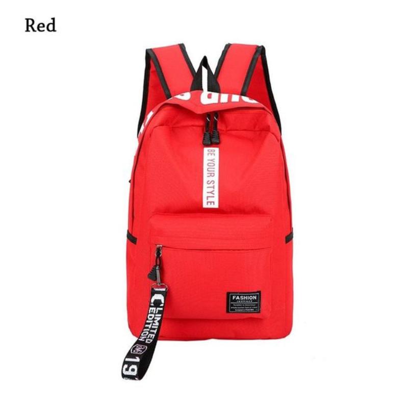 Μοντέρνα casual backpack μονόχρωμη σχολική τσάντα ανδρική και γυναικεία αδιάβροχη πάνινη τσάντα πλάτης ταξιδιού