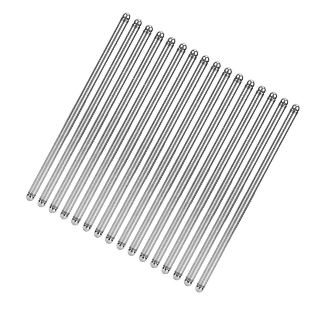 16pcs Hardened Steel Pushrods Set 5 16in Diameter 7.8in Standard Length