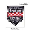 5pcs /Set Netherland Carnival Patch Iron On Patches For Clothing Uniform Brabant Emblem Full Embroidered Patch Sew Applique 