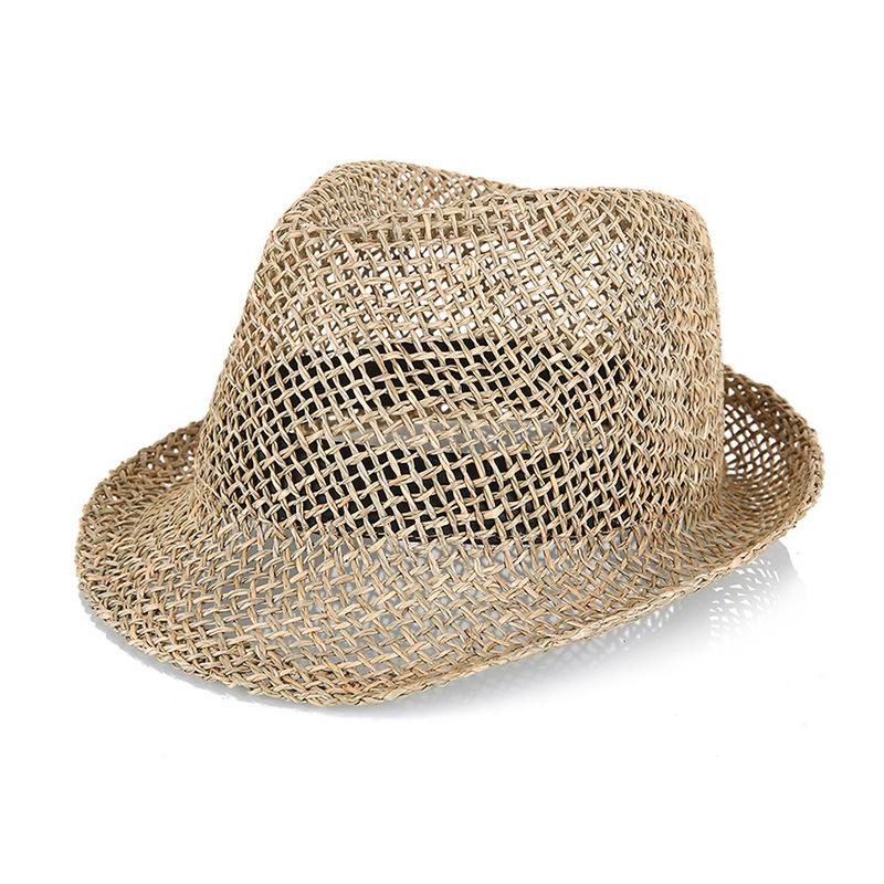 Good Quality Straw Hat Summer Hollow Jazz Fedora Hats Fashion Handmade Grass Outdoor Sun Hat Octagonal Cap Sombreros De Mujer