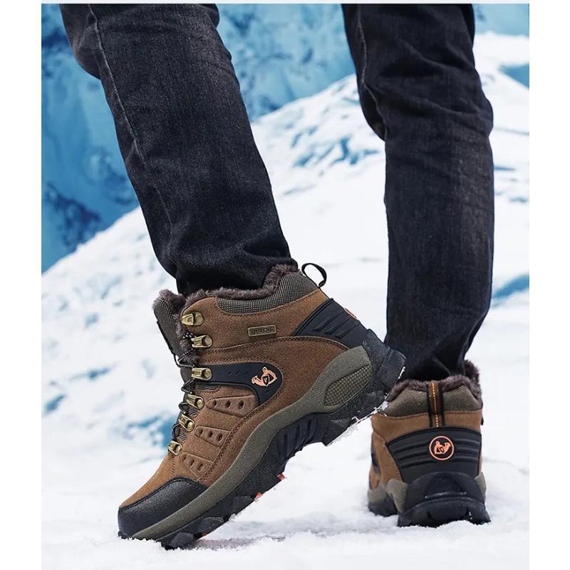 Damen Herren High-Top Wanderschuhe Rutschfeste Outdoor Trekking Schuhe für Camping Freizeitschuhe