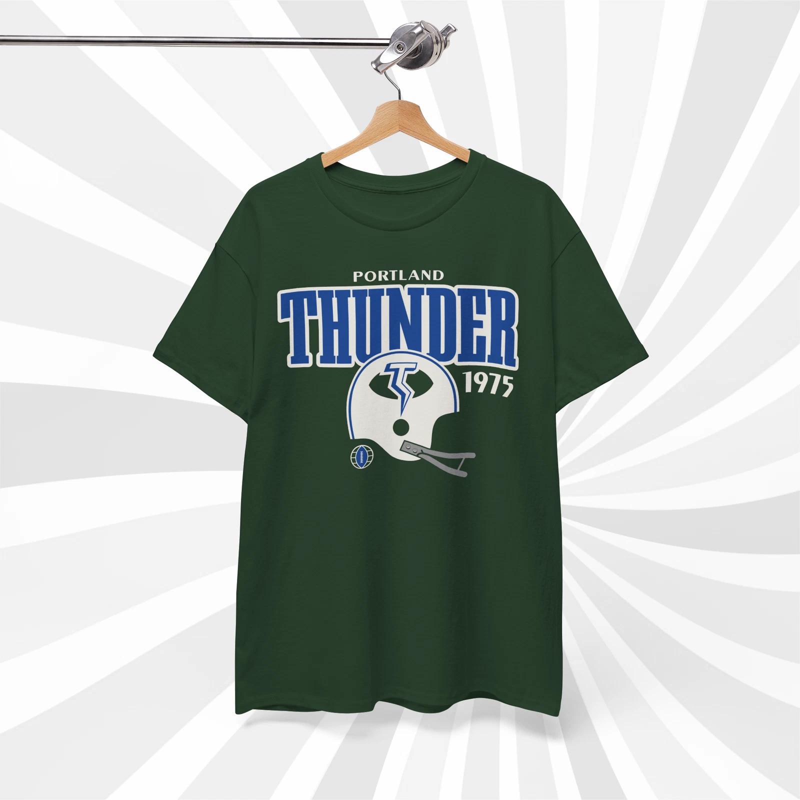 Portland Thunder 1975 WFL Vintage Football Helmet T shirt - Trailblazers S