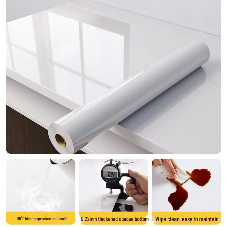 Gold Brushed Stainless Steel Self-Adhesive Waterproof Cabinet Film 30cm x 1m