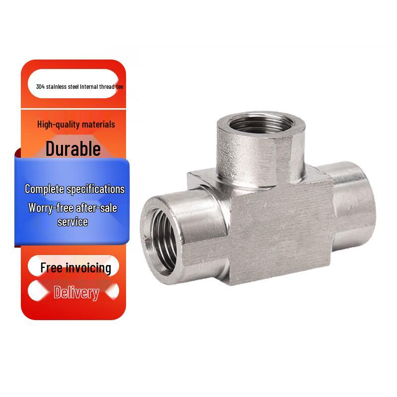 Jingfan 304 Stainless Steel Female Thread High-Pressure Tee