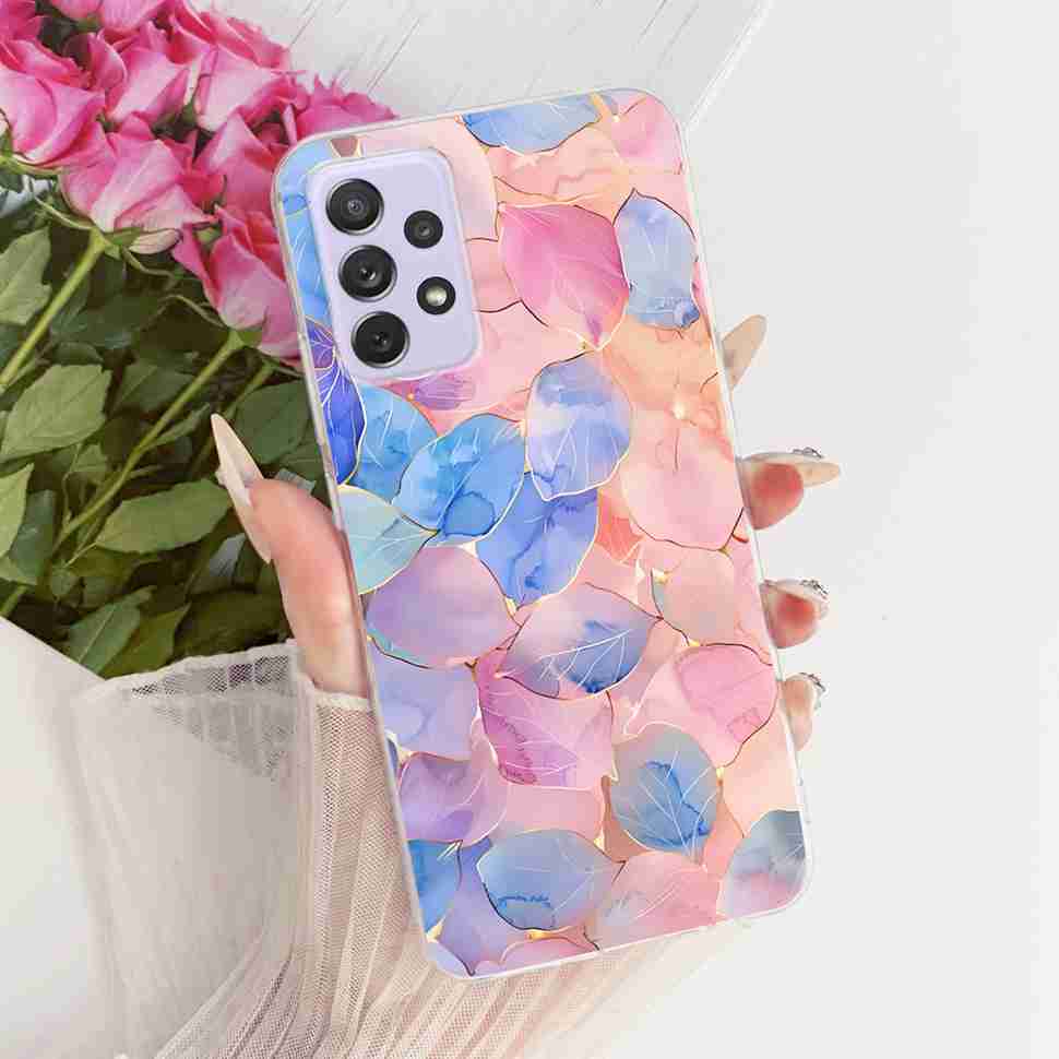 Für Samsung A72 Hülle SM-A725F Fundas Weiches Silikon Luxuriöse Bemalte Abdeckung Hüllen Für Samsung Galaxy A72 Gehäuse Bumper