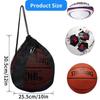 Single Ball Bag Basketball Mesh Bag Crossbody Storage Bags Basketball Backpack Carrying Case Gym Sacks Drawstring Mesh Backpack