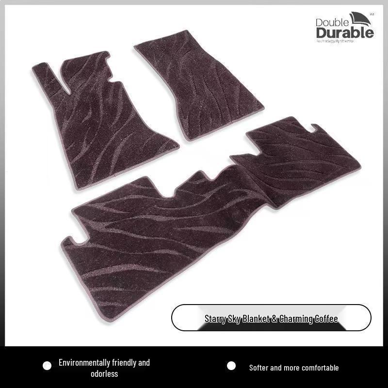Starry Sky Imitation Wool Car Floor Mats for BMW, Mercedes-Benz, Volkswagen - High-End, Silent Carpet-Style Mat