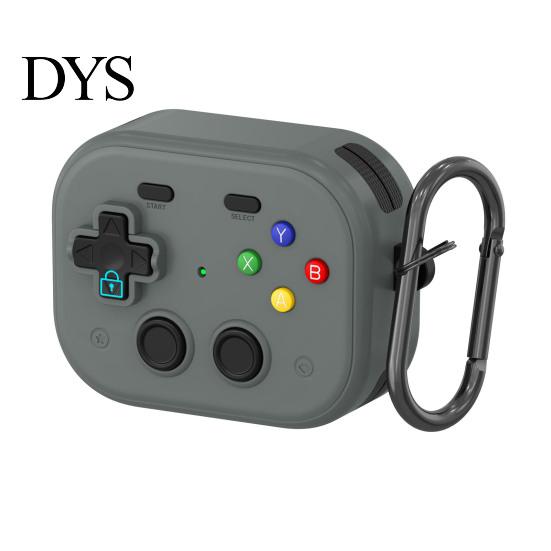 Protective Case TPU with Keychain for Airpods Funny Handheld Game Design Drop Protection Hard Shell Cover Safety Lock Men Boys Shatterproof Phone
