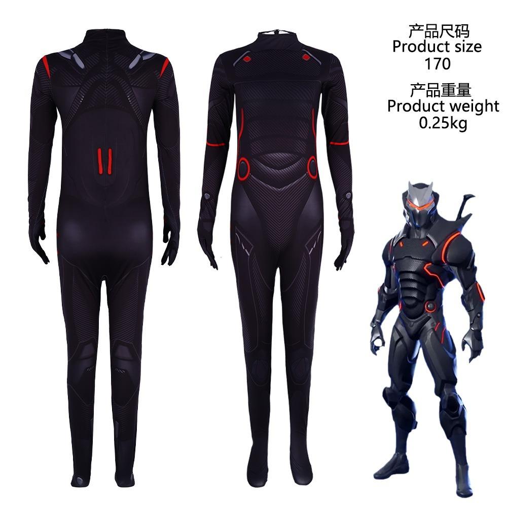 Mazmer Unicorn Skeleton Cosplay Costume, Fortnite Jumpsuit for Stage Performance