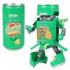 Transforming Internet Celebrity Cola Robot Mecha Toy for Kids