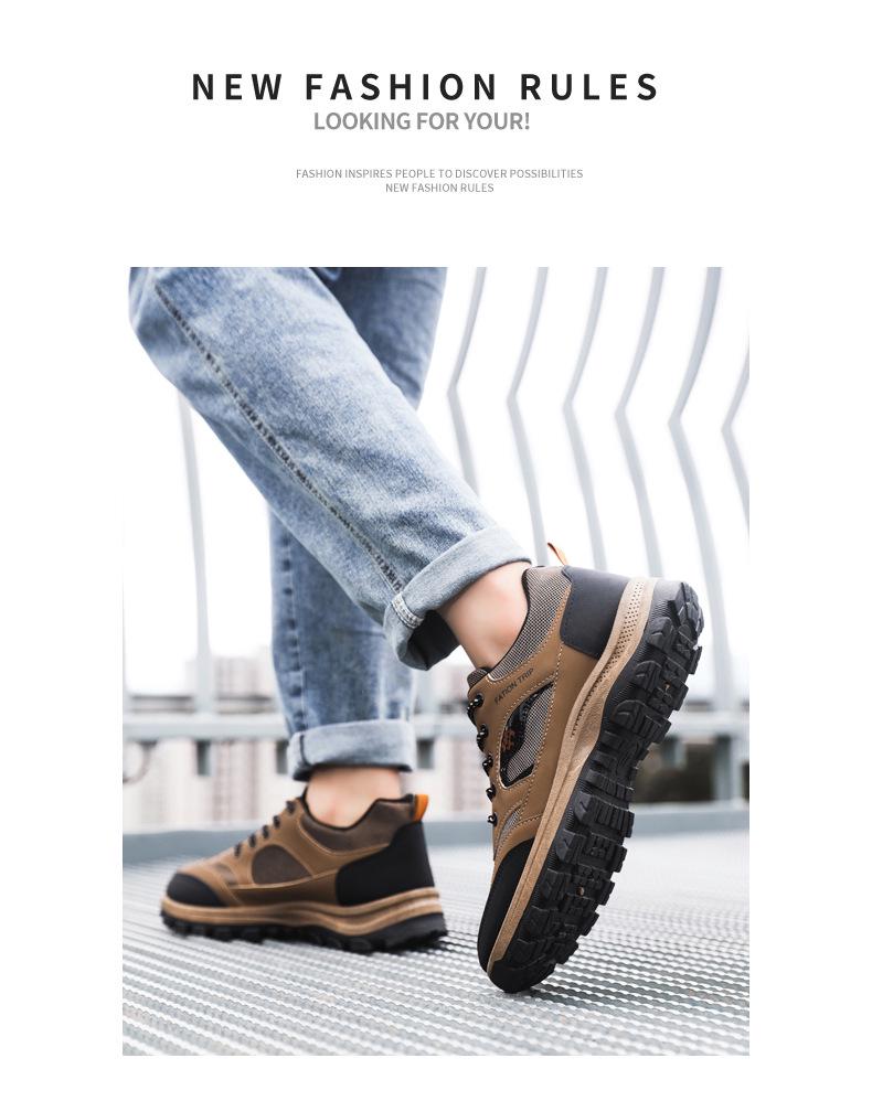 Men's Waterproof Non-Slip Hiking Shoes - Durable and Comfortable for Outdoor Adventures and Walking