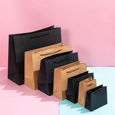 50pcs Kraft Paper Gift Bags Birthday Party Anniversary Holiday Packaging Pockets DIY Blessing Gift Pouches Used for Packaging Tea Jewelry Candy Snacks