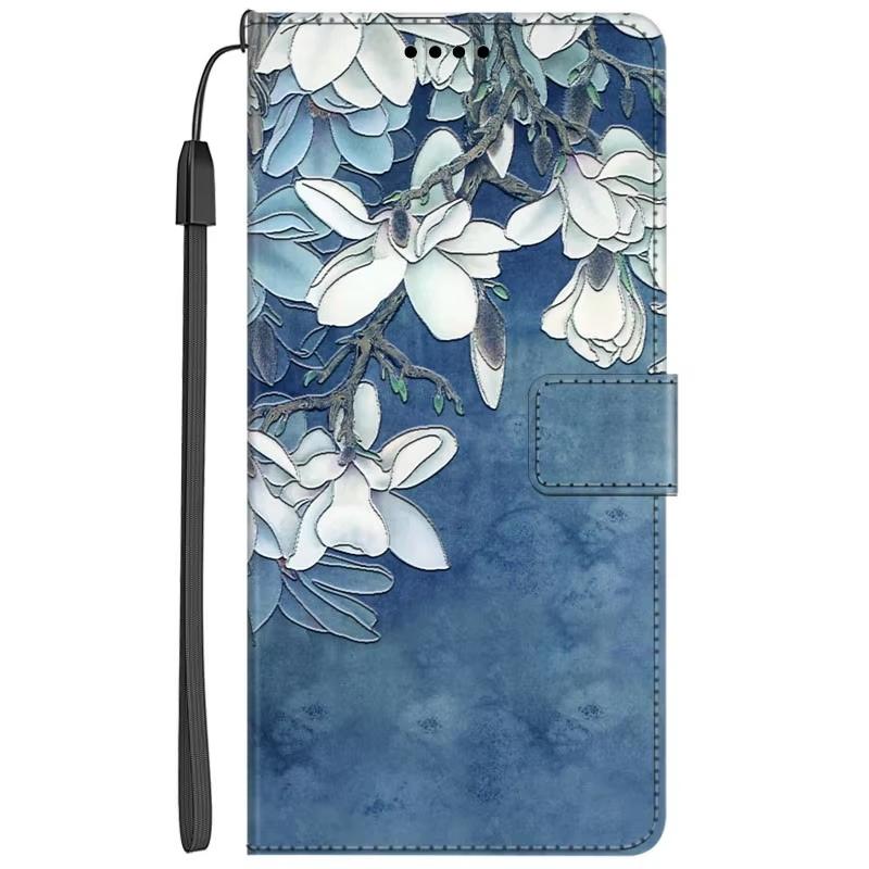 Leather Phone Case for Honor X5C Plus Case Flower Wallet Flip for Honor X5C Wolf Cute Dog PU Coque Bag for Honor Magic8 Pro 5G