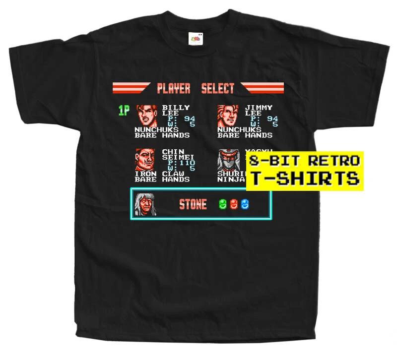 Double Dragon III PLAYER SELECT GAME MEN T SHIRT All sizes S-5XL 100% COTTON L