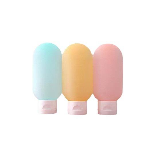 60ml Travel Cosmetic Bottles And Tubes Set, Portable Squeeze Lotion Shampoo Containers With Flip Cap, Leak Resistant Toiletry Kit For Vacation