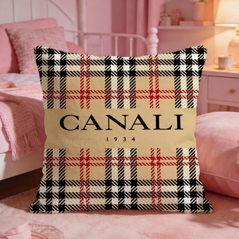 Classic CCanali Cushion Cover Premium Comfort Reversible Pillow Cove Two In One Design For Any Room  Car Interior