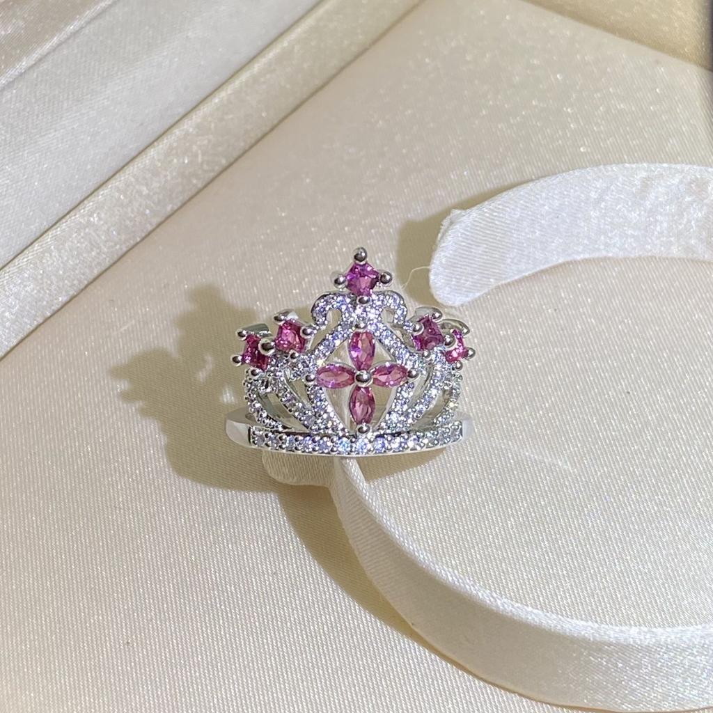 Bague couronne colorée pour femme, bague originale personnalisée européenne et américaine