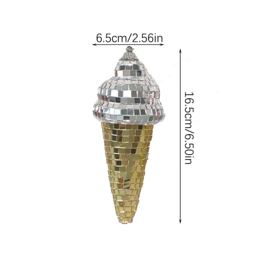 Décoration Boules Disco en Forme de Glace, Mini Boule Miroir Disco pour Bar Ktv Club Scène Maison Mariage Anniversaire Fête Ornements Suspendus Boule Disco