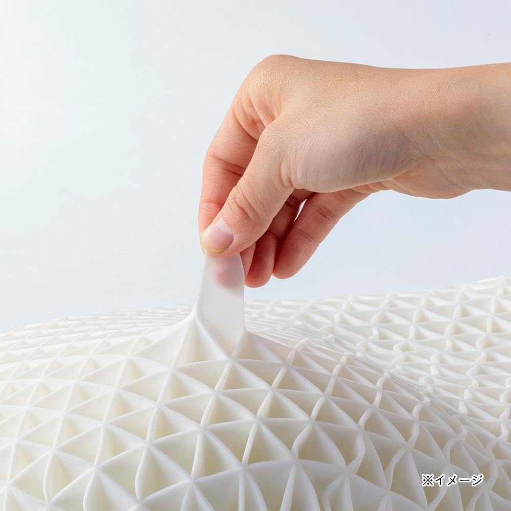 CAINZ Moffle Washable Mini Pillow, 54cm Wide x 28cm Deep, White, Machine Washable, Low Profile, Cushioned, Elastic, Breathable, For a Comfortable,