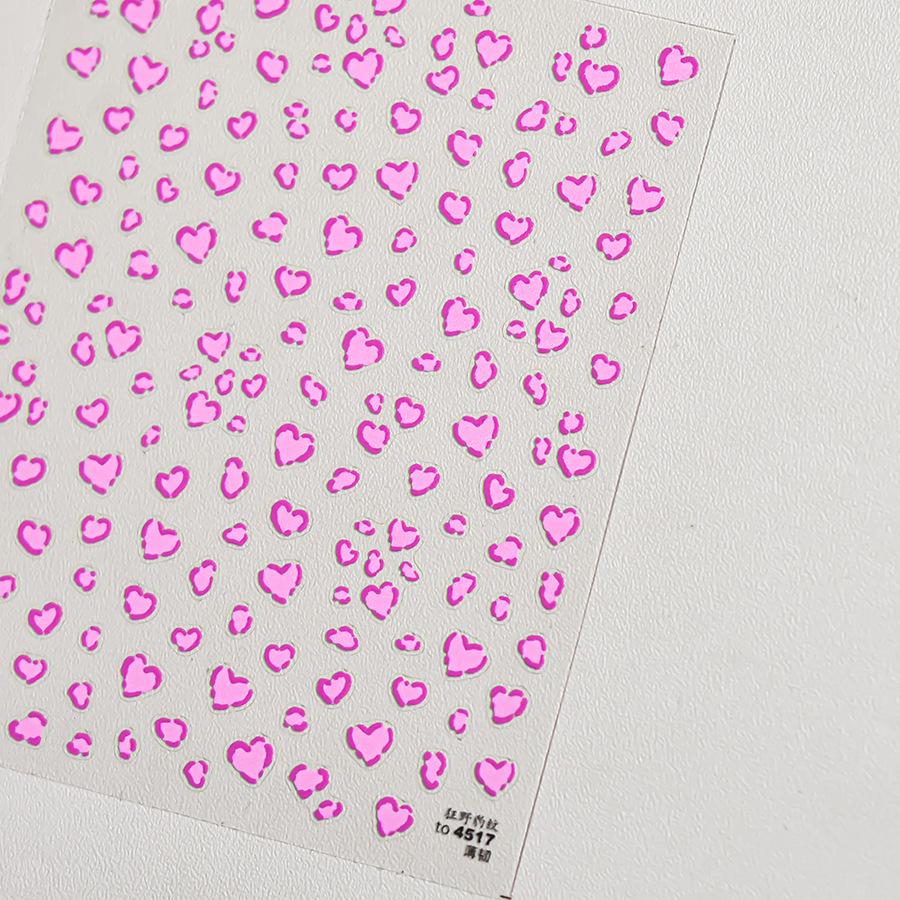 5D Cute Rabbit Love Peach Blossom Flower Yellow Nail Art Stickers Bowknot DIY Self Adhesive Rhinestone Manicure Decals