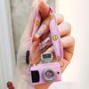 Mini Smiley Face Plush Camera Pendant with Sound & Glow