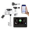 VEVOR 7-in-1 Wi-Fi Weather Station, 177.8 Mm TFT Display, Wireless Solar Powered Outdoor Sensor, Rain Gauge, Indoor Outdoor for Weather Forecast