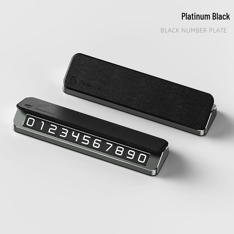 High-End Personalized Temporary Car Parking Sign with Hidden Number