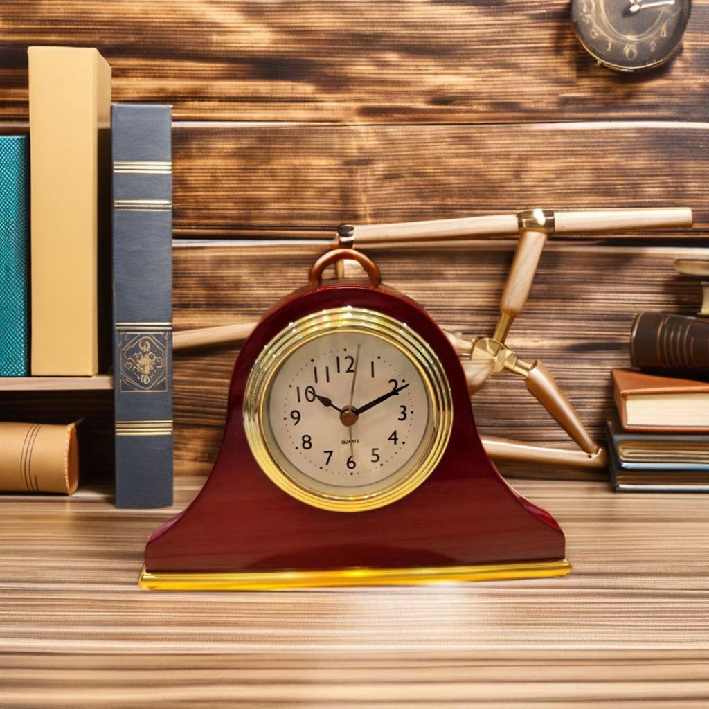 Multifunctional 3Inch Clock Insert Replacement with Arabic Numeral Display Snooze Clock Head Repair for Craft Projects