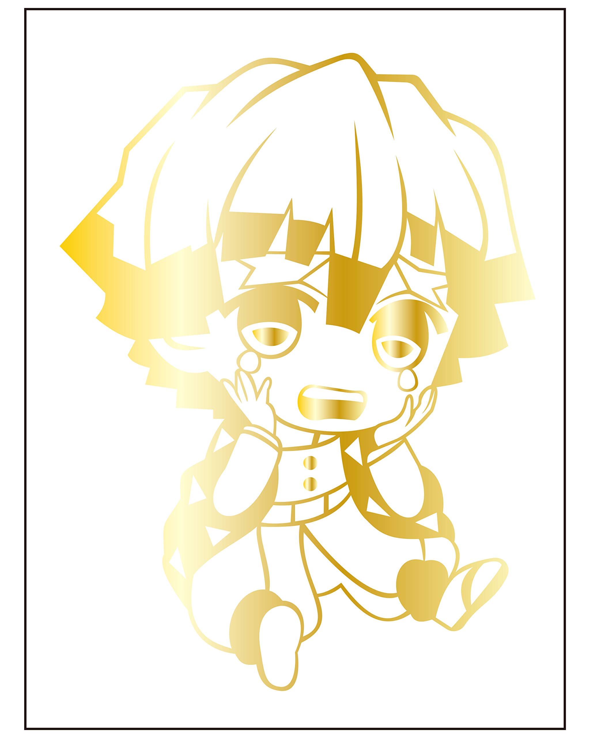 

Zenitsu Agatsuma Chibi Character Cutting Sticker L Gold