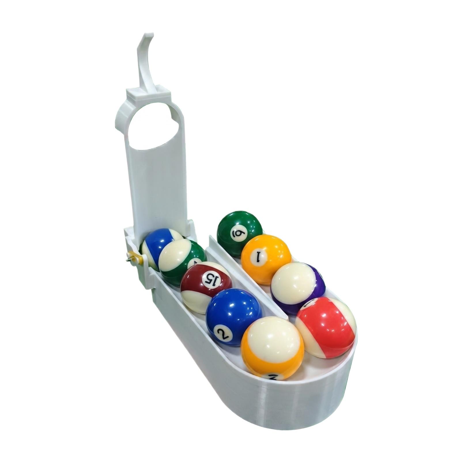 

Portable Automatic Pool Ball Rack Machine Snooker Ball Setter Device for Precise Five-Point Training and Scoring Practice Tool One Size белый