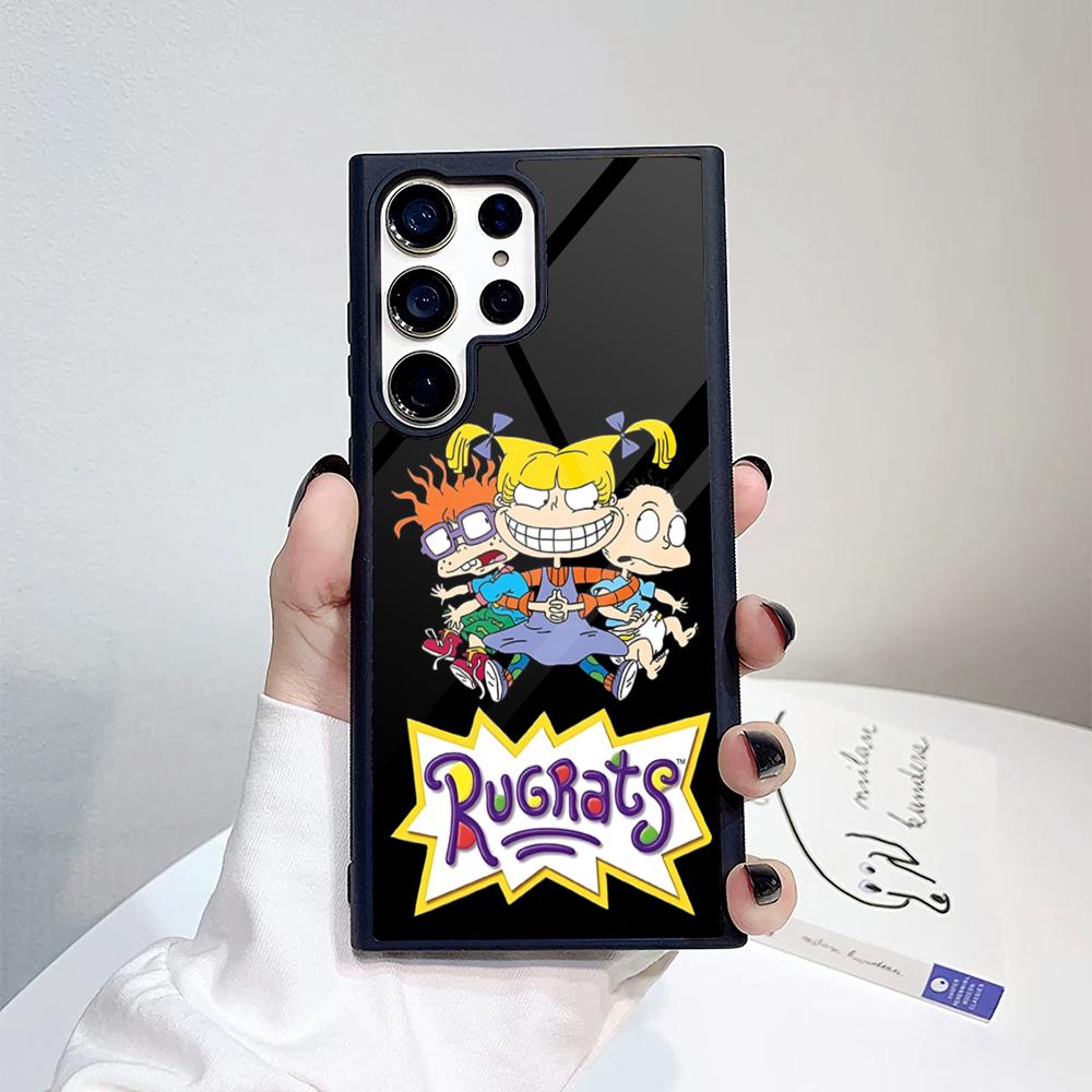 Cute Cool Rugrats Funny Phone Case For Samsung Galaxy S26 S25 S24 S23 S22 S21 S20 FE Edge Pro Plus Ultra PC+TPU Cover Galaxy S23