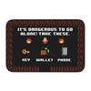 8-bit Retro "Dangerous to Go Alone" Non-slip Washable Doormat for Bath, Living Room, Bedroom, Kitchen – Home & Outdoor Decor