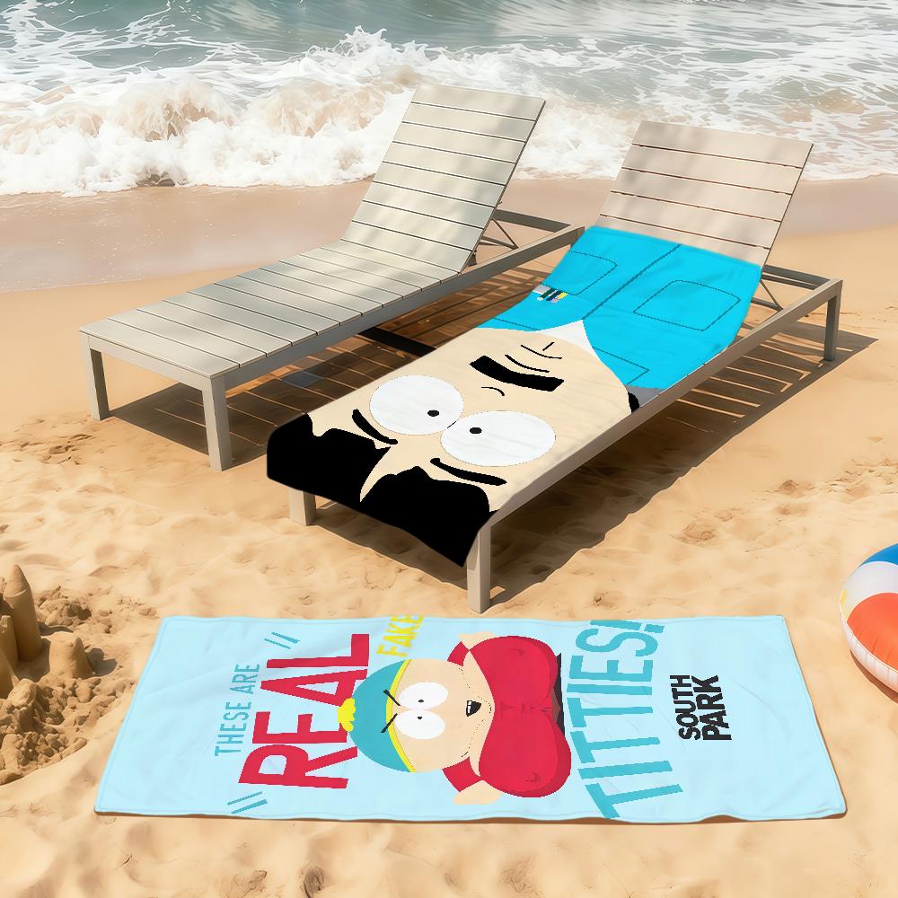 funny kawaii cartoon art S-South Park soft Beach Towels Trip swim Pool bathing Towel Gym Spa home Decor Gift Holiday Vacation