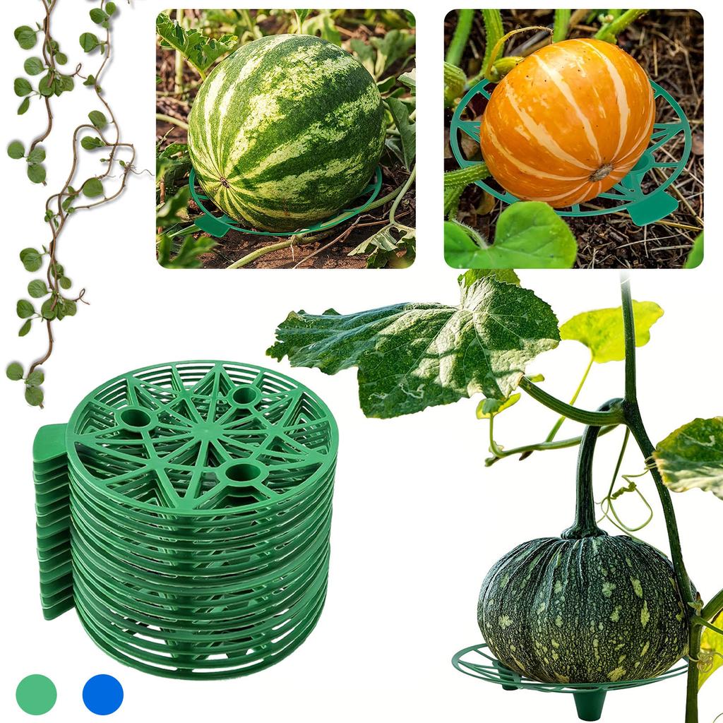 Paquet de 10 plateaux de support de melon végétal, plateau de melon et de fruits de jardinage réutilisable, cages de support de plante pour cantaloup, pastèque, citrouilles